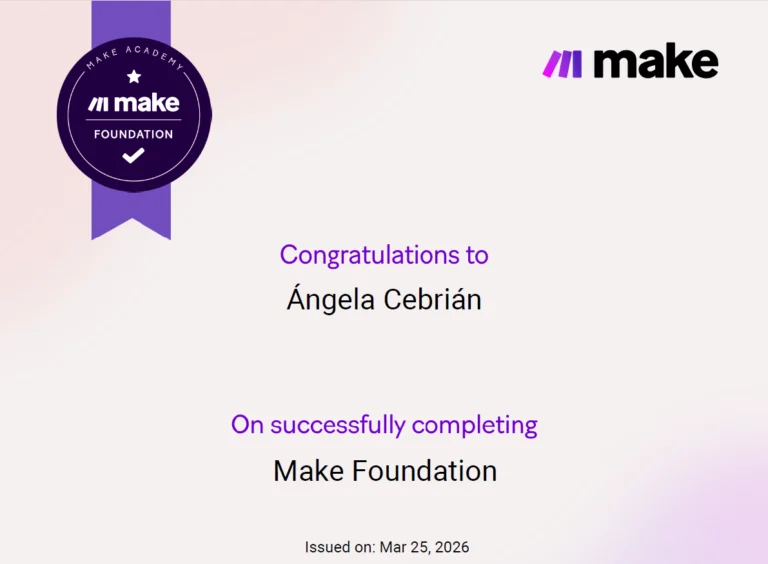 Certificado Make Foundation
